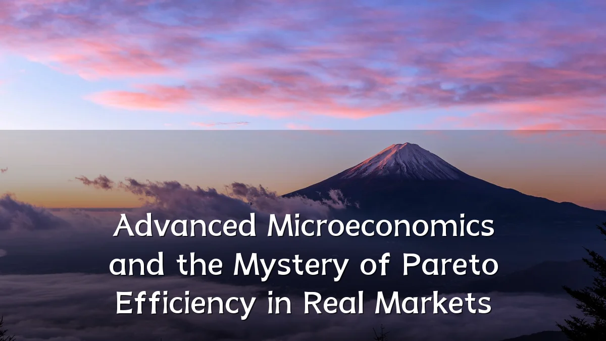 Advanced Microeconomics and the Mystery of Pareto Efficiency in Real Markets