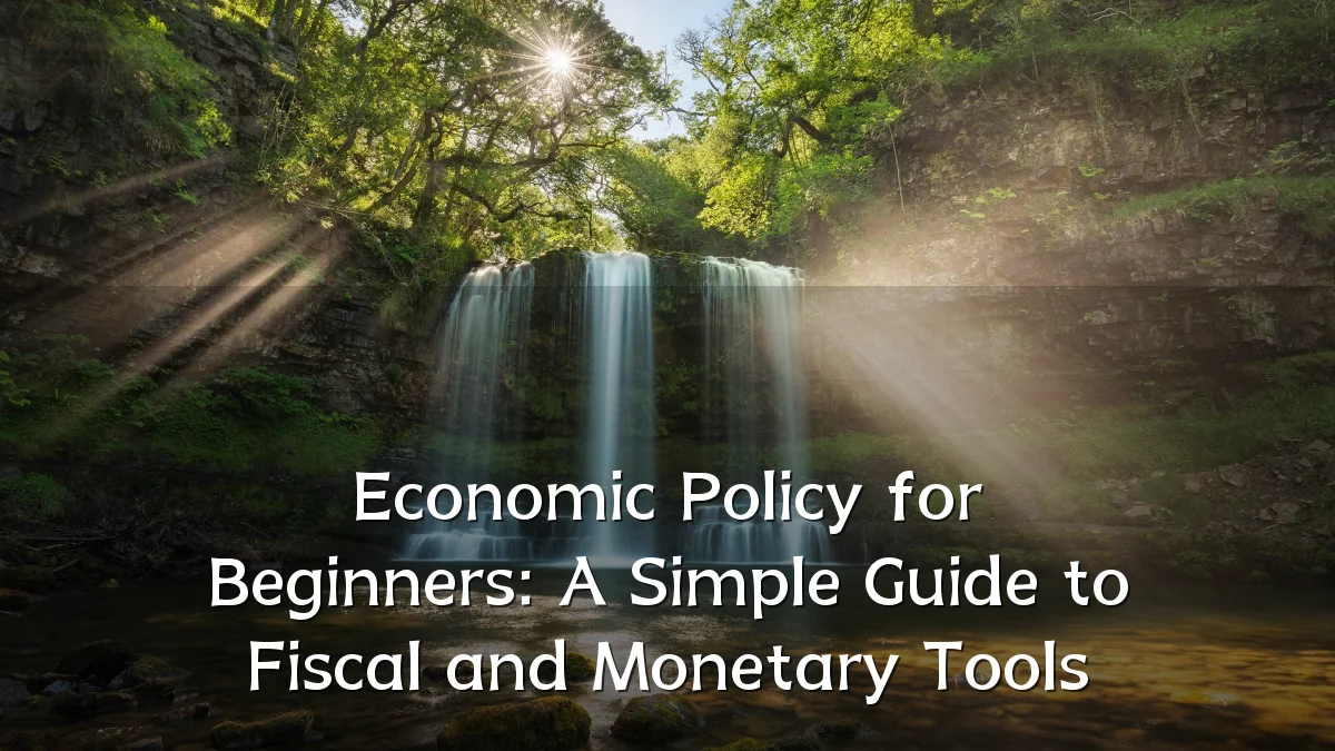 Economic Policy for Beginners: A Simple Guide to Fiscal and Monetary Tools
