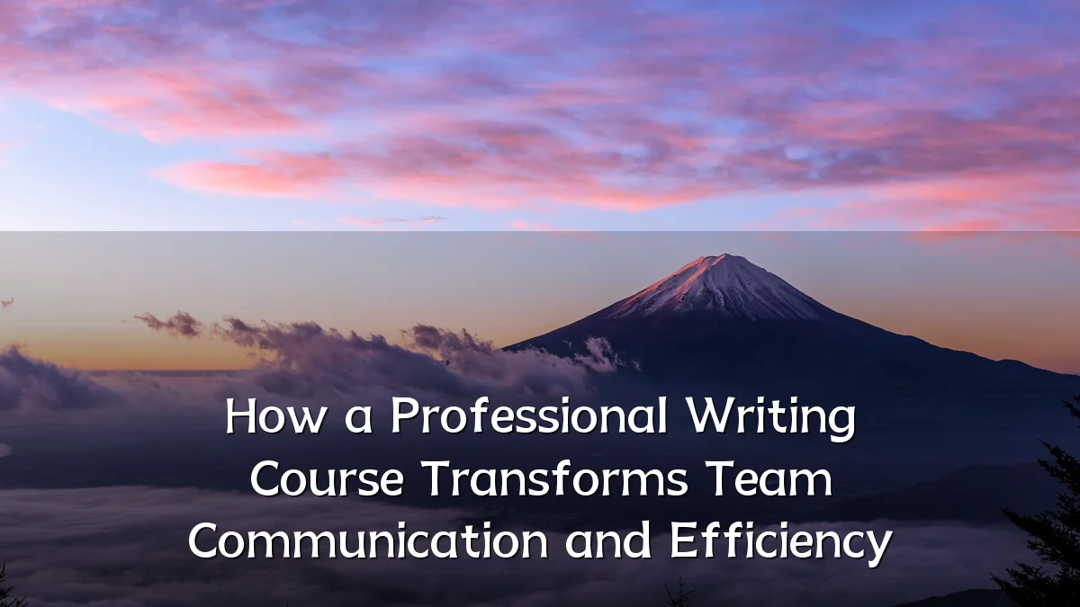 How a Professional Writing Course Transforms Team Communication and Efficiency