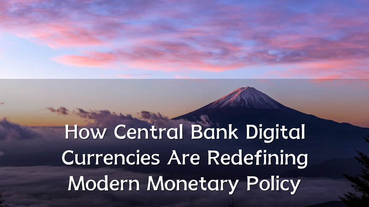 How Central Bank Digital Currencies Are Redefining Modern Monetary Policy
