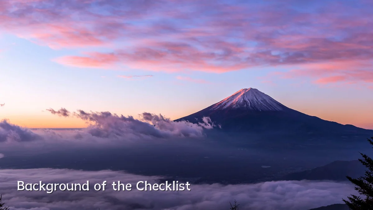 Background of the Checklist