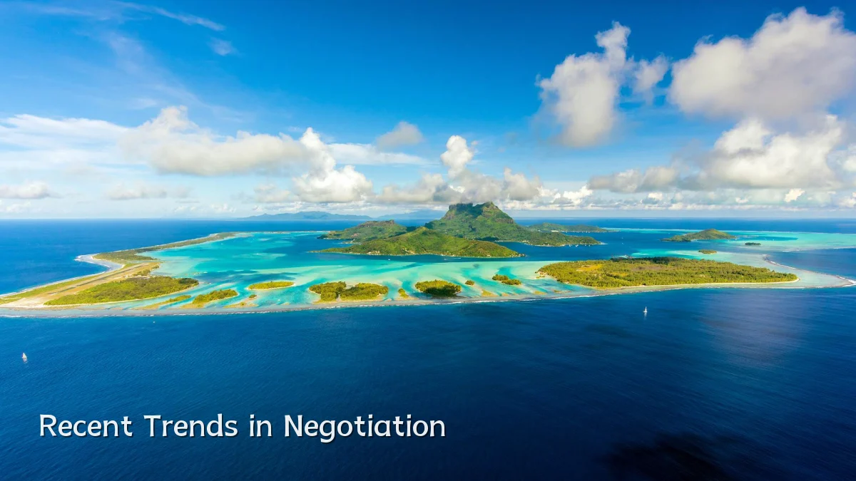 Recent Trends in Negotiation