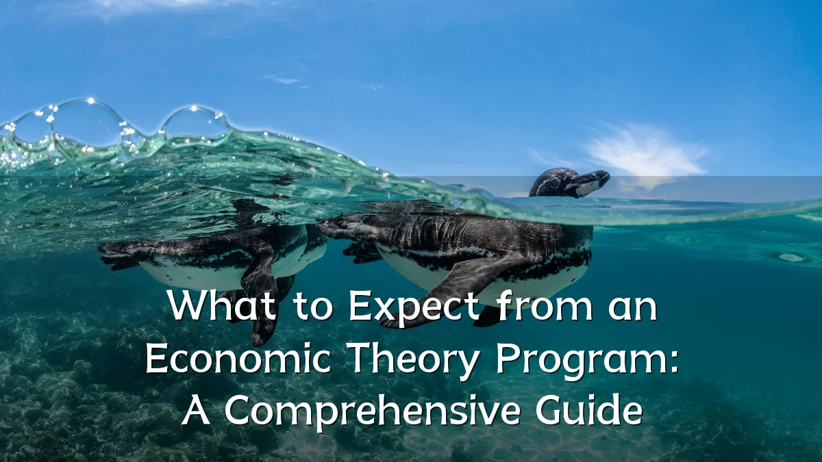 What to Expect from an Economic Theory Program: A Comprehensive Guide
