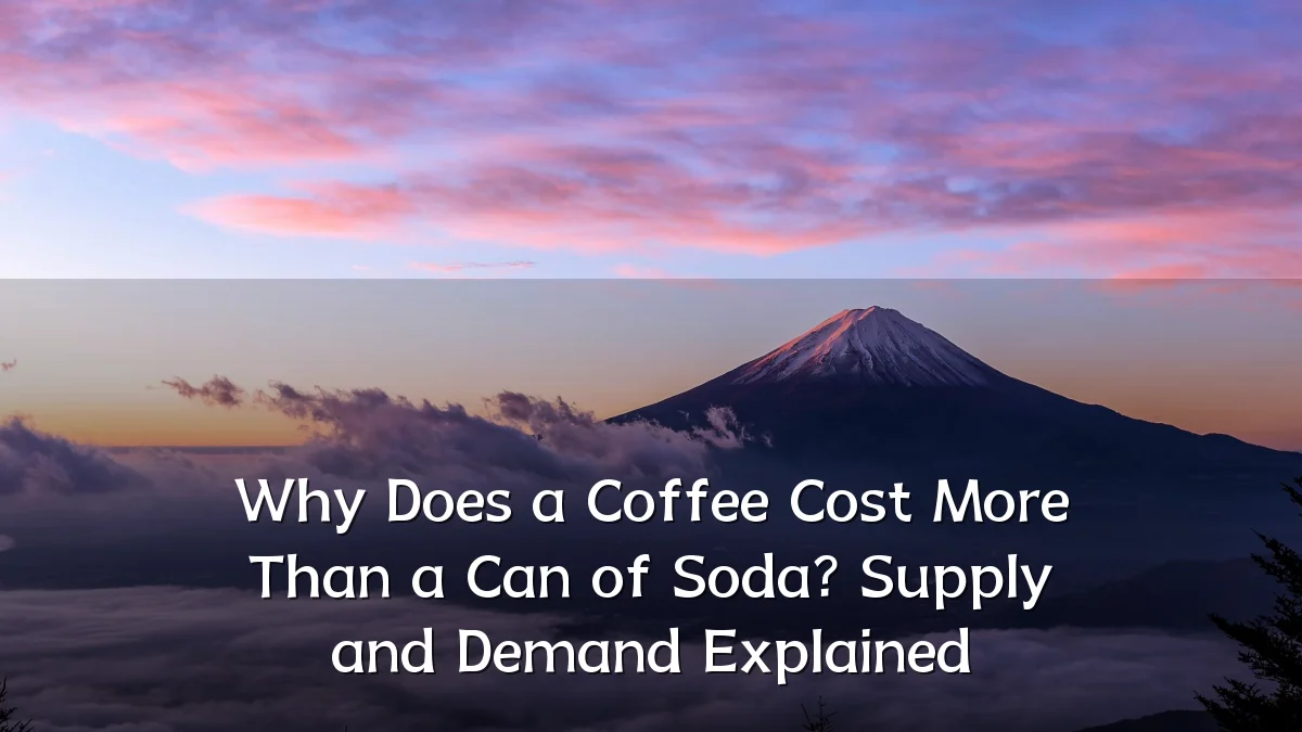 Why Does a Coffee Cost More Than a Can of Soda? Supply and Demand Explained