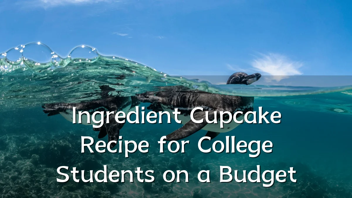 Ingredient Cupcake Recipe for College Students on a Budget